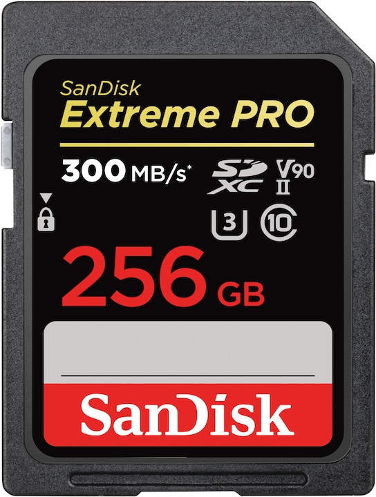 SanDisk Extreme Pro (256 GB, SDXC, U3, UHS-II)