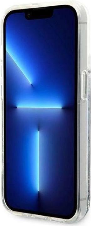 Actual product image Karl Lagerfeld KLHCP14XLCRSGRS iPhone 14 Pro Max 6.7" silver / silver hardcase Liquid Glitter RSG (Apple iPhone 14 Pro Max)