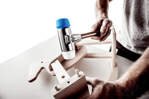 Actual product image Halder Soft faced hammer 350 40mm TPE soft/superplastic AL housing simplex (350 g)
