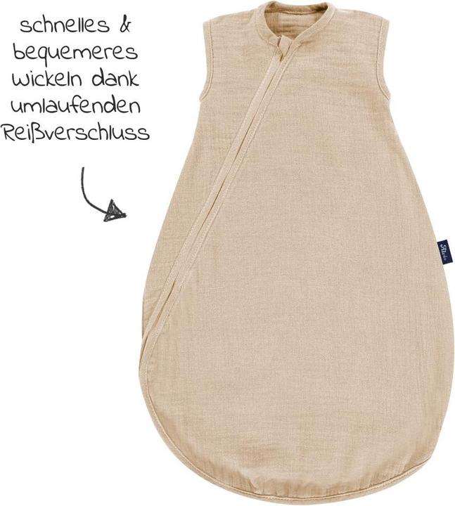 Immagine prodotto Alvi Sacchi a pelo Sacco a pelo estivo Sommertraum Light Mull - GRATIS (90 cm, 0,5 TOG, Estate, Primavera)