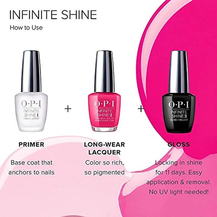 Image du produit OPI Infinite Shine Celebration Coll Mylar D. (Glitter, Violet, Or, Pink, Vernis à ongles effet gel)