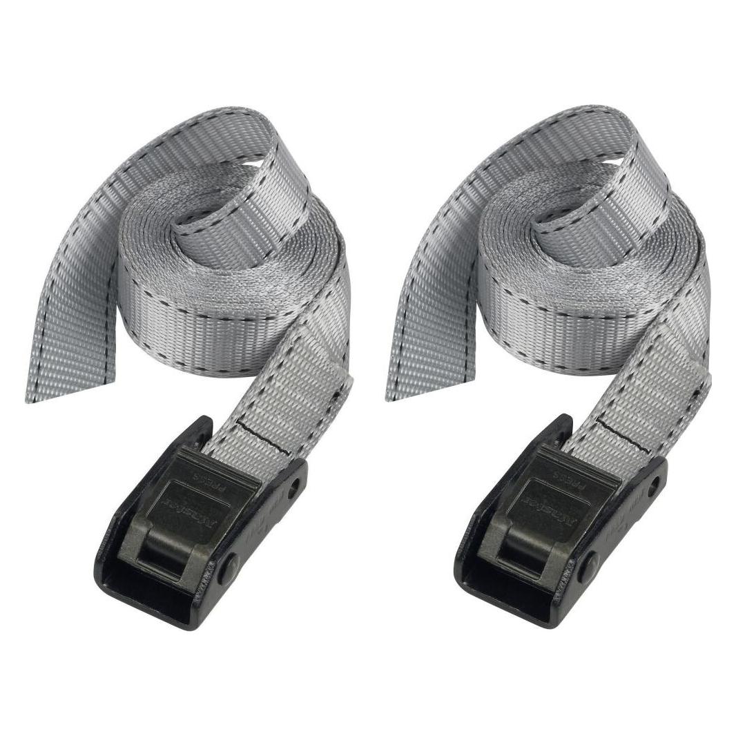 Master Lock, Cinghia + Ausili Di Fissaggio, Cinghie Di Fissaggio 3110 Grey 2.5 Cinghia Di Fissaggio In 2 Pezzi Con Morsetto In Zamac