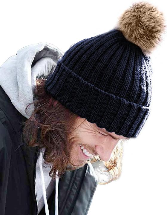 Actual product image Beechfield Knitted hat with bobble (One size)