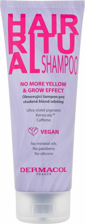 Dermacol Hair Ritual No More Yellow & Grow Shampoo (250 ml, Flüssiges Shampoo)