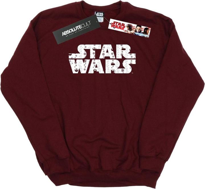 Actual product image Star Wars Womens/Ladies Christmas Logo Sweatshirt (XXL)