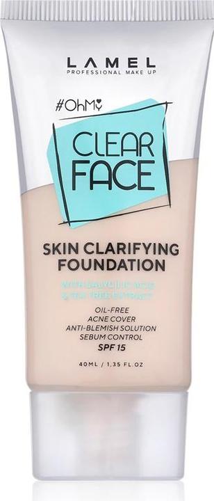 Produktbild MyScreen Protector OhMy Clear Face Foundation Moisturized and Uniform Skin Light Coverage Soft Beige N.401 (Soft Beige N.401)