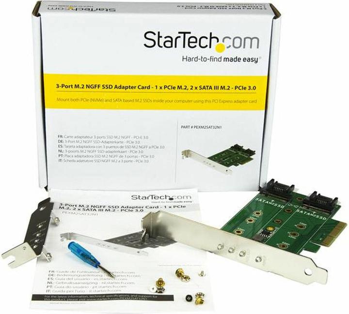 Actual product image StarTech 3PT M.2 SSD CARD - PCIE 3.0