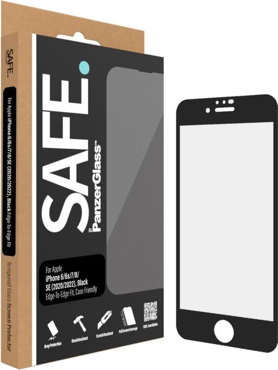 Safe. Protection d'écran Case Friendly iPhone 6/6s/7/8/SE (2020/2022) (1 pcs, Apple iPhone 6, Apple iPhone 6s, Apple iPhone 7, Apple iPhone 8, Apple iPhone SE (2ème génération), Apple iPhone SE (3ème génération))