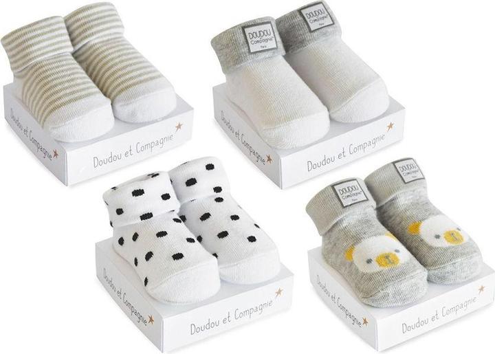 Immagine prodotto Doudou et Compagnie Calzini bambino grigio 4x1ass (MQ4) (Confezione singola, 16 - 18)