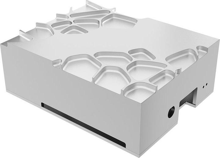 Actual product image Akasa Gem Pro Raspberry Pi 4 Model B forged aluminium case with thermal kit Full I/O