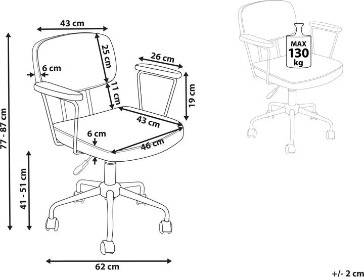 Image du produit Beliani Algerita (41 - 51 cm)