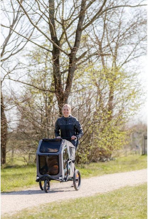Actual product image Trixie Jogger Conversion Kit for Bicycle Trailer, Grey/Sage (Dog, Foldable)
