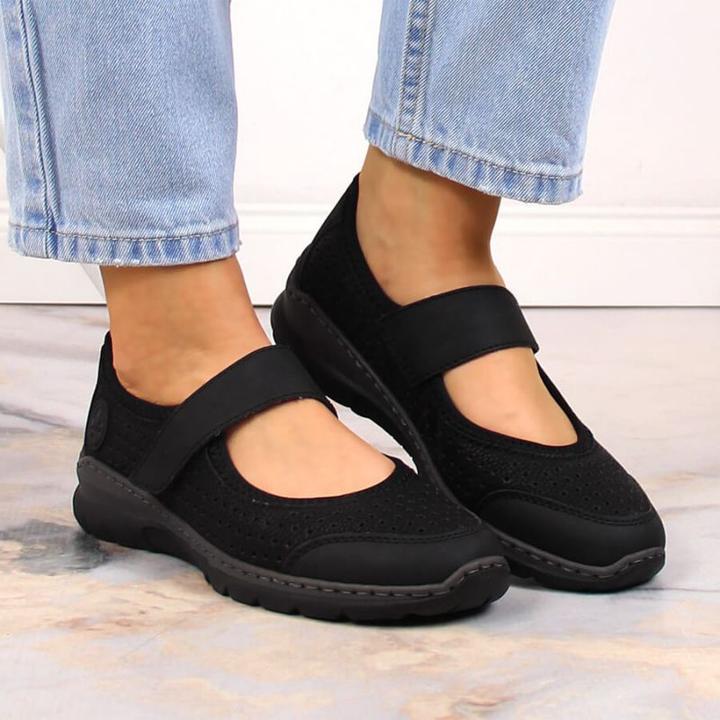 Image du produit Rieker Bequeme Lochmuster-Schuhe, schwarz (38)