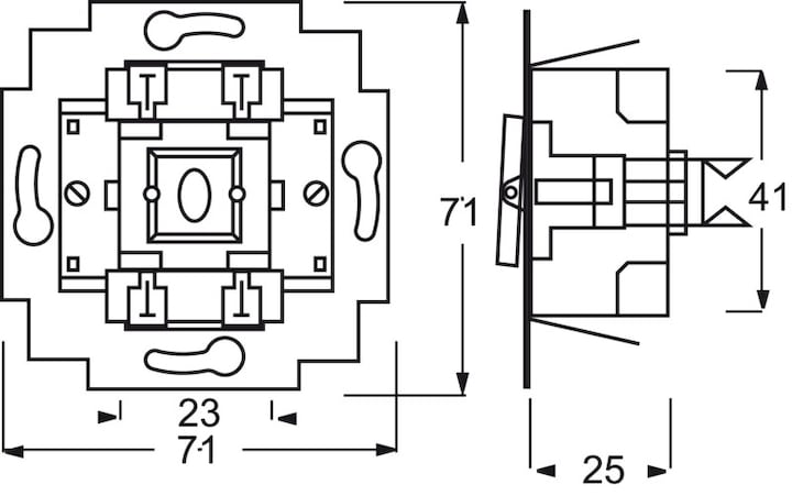 Actual product image Busch-Jaeger Rocker switch insert
