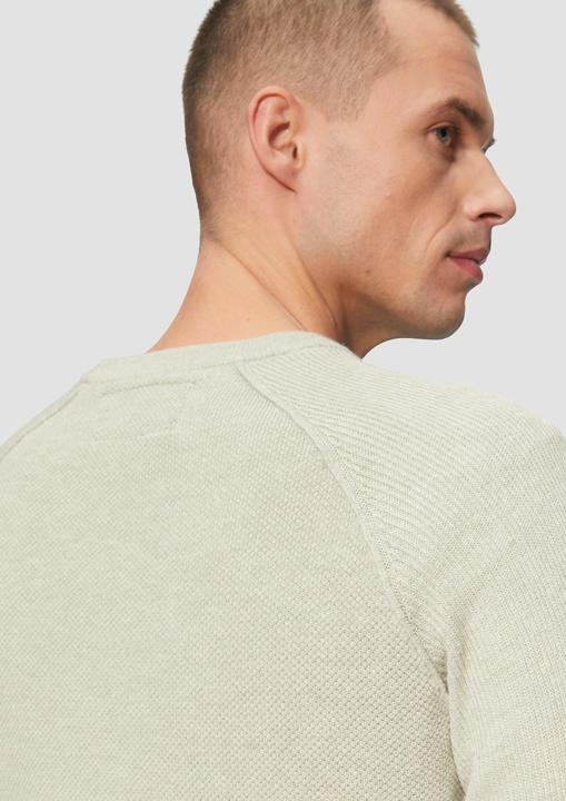 Actual product image S.Oliver Strickpullover Strickpullover mit Raglanärmeln und Strukturmix (S)