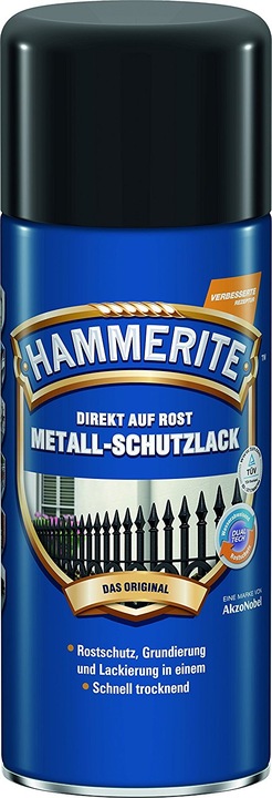 Actual product image Hammerite Metal protective lacquer high gloss (400 ml, Black)