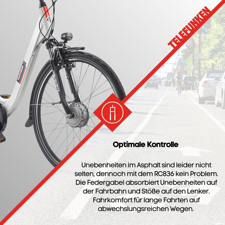 Produktbild Telefunken City E-Bike Damen RC836 28 Zoll Frontmotor 3-Gang Nabenschaltung