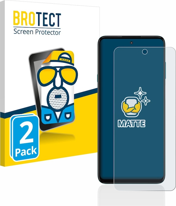 Actual product image BROTECT Anti-glare screen protector matt (2 Piece, Motorola Edge 20 Lite)