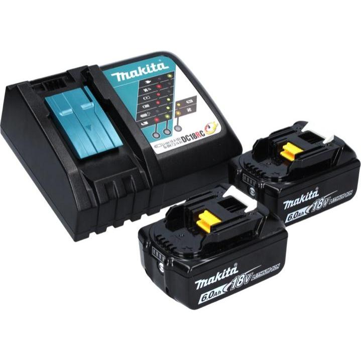 Thumbnail - Makita, Schleifmaschine + Poliermaschine, DBS 180 RG Akku Bandfeile 18 V 9 x 533 mm Brushless + 2x Akku 6,0 Ah + Ladeger...