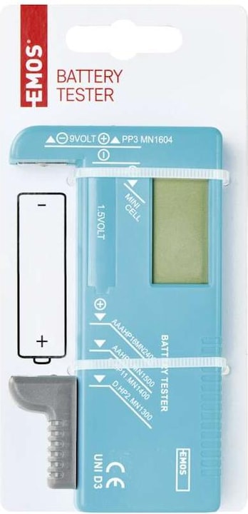 Produktbild Emos Batterieprüfgerät AA, AAA, C, D, 9V, Knopfzellen