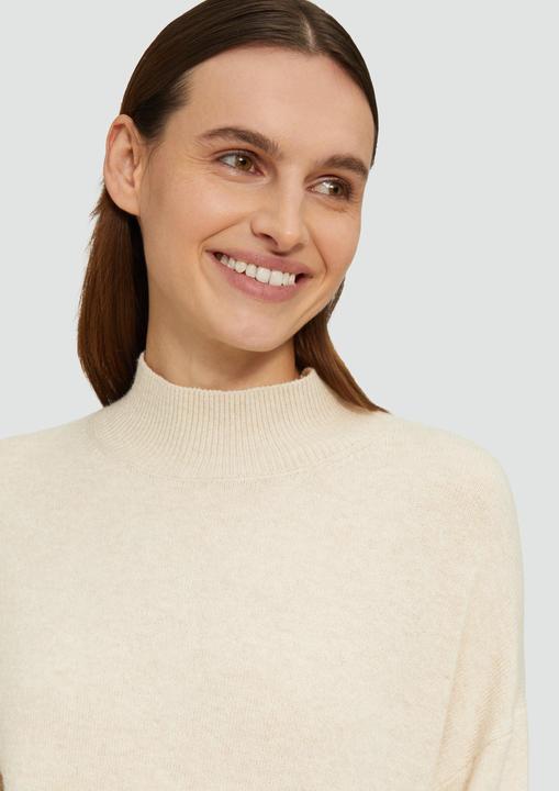 Produktbild S.Oliver Strickpullover Strickpullover im Relaxed Fit mit Stehkragen (48)