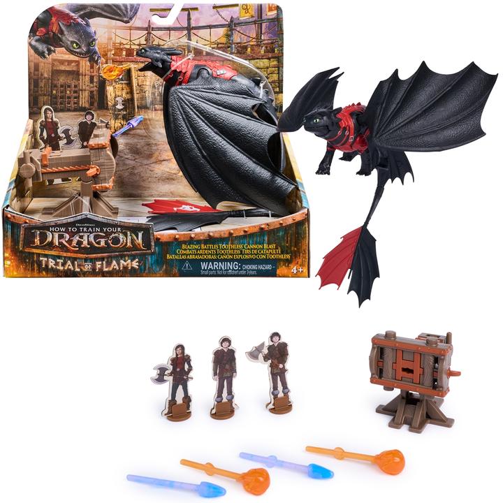 Actual product image DRAGONS Drachenzähmen leicht gemacht - Drachenkampf Spielset Ohnezahn mit Kanone