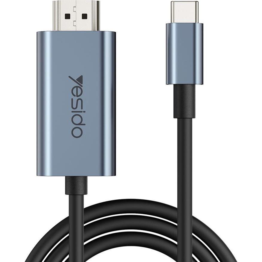 Yesido HM10 USB-C to HDMI Cable 4K 60Hz, 2m (2 m), Cavo video, Nero