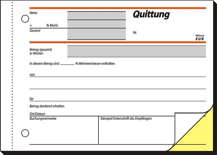 Produktbild Sigel Quittungsblock