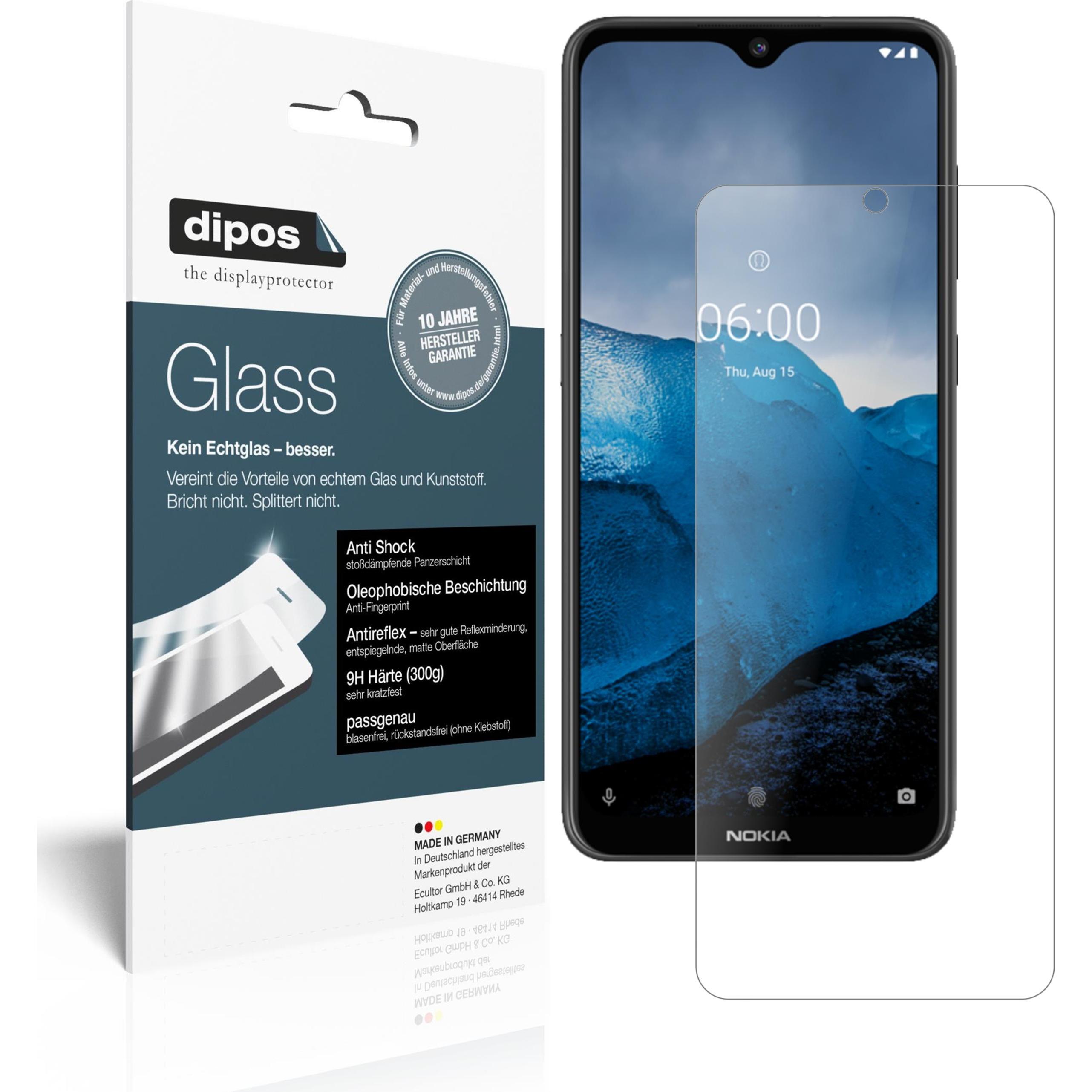 Dipos Displayschutz Anti-Shock (2 Stück, Nokia 6.2), Smartphone Schutzfolie, Transparent