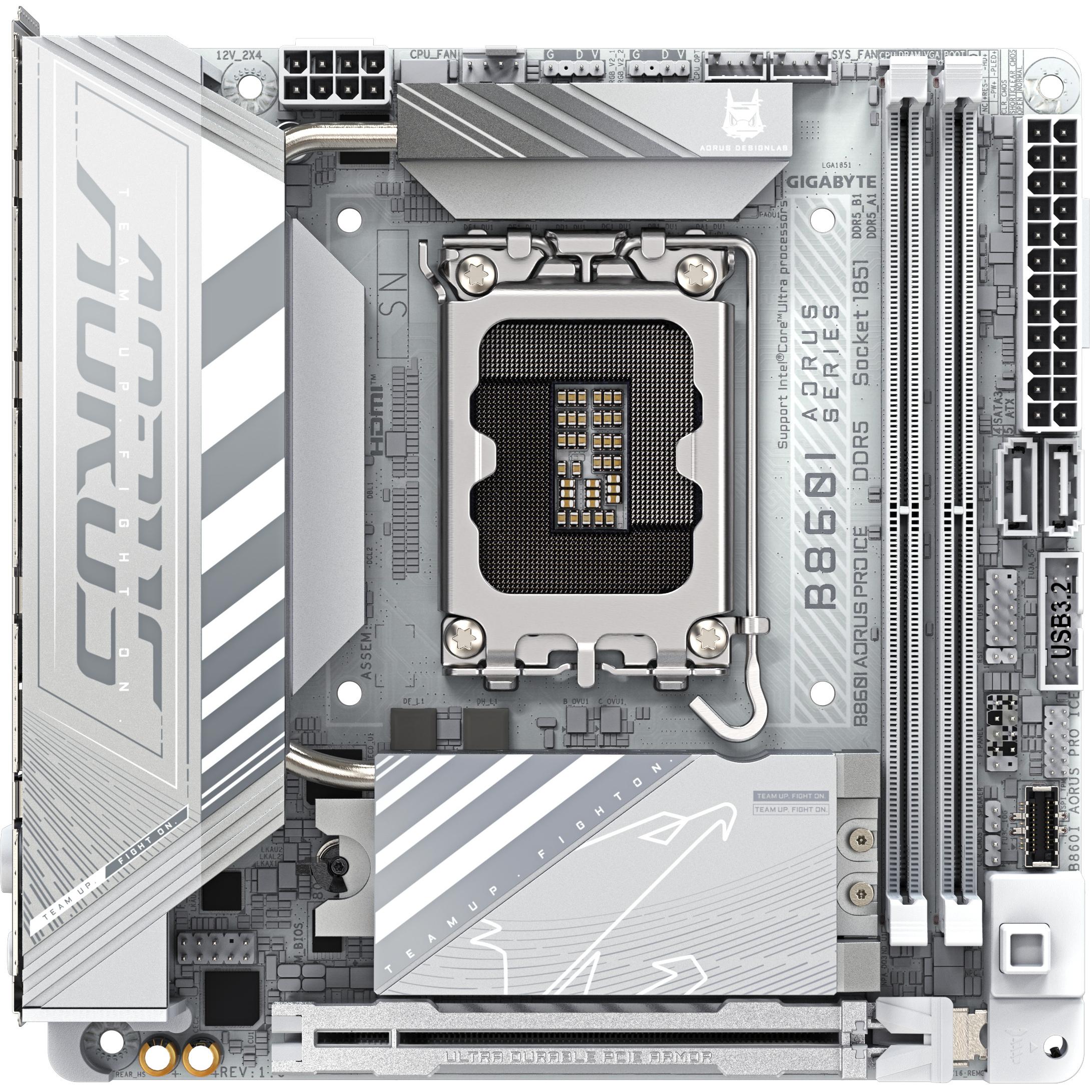 Gigabyte B860I AORUS PRO ICE (LGA 1851, Intel B860, Mini-ITX), Mainboard