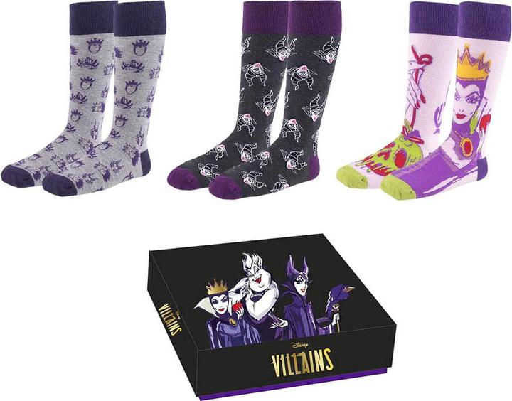 Actual product image NoName VILLAINS - Pack de 3 paires de chaussettes (T36-41) (pack of 3, 36 - 41)
