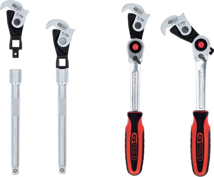 Produktbild KS Tools 1/4″ + 3/8″ + 1/2″ Multifunktions-Schlüssel-Satz, 3-tlg (10  mm, 11 mm, 12 mm, 13 mm, 14 mm, 15 mm, 16 mm, 17 mm, 18 mm, 19 mm, 20 mm, 21 mm, 22 mm, 23 mm, 24 mm, 25 mm, 26 mm, 27 mm, 28 mm, 29 mm, 30 mm, 31 mm, 32 mm, 5 mm, 6 mm, 7 mm, 8 mm, 9 mm)