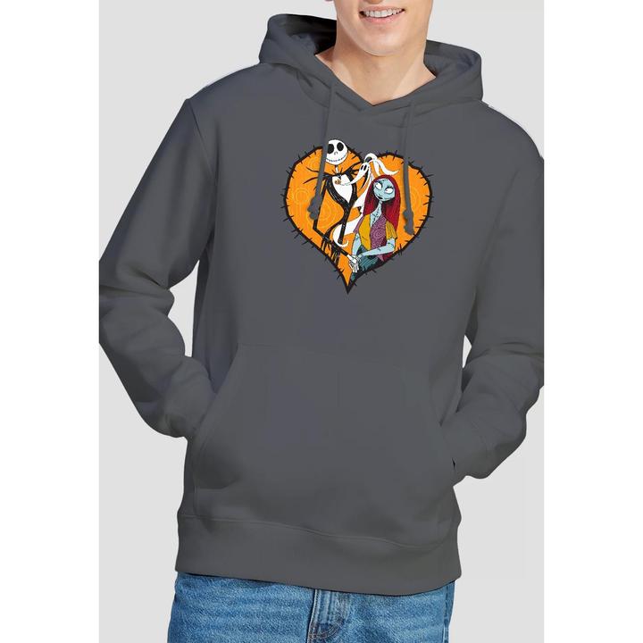 Actual product image The Nightmare Before Christmas Mens Jack Sally Heart Hoodie (S)