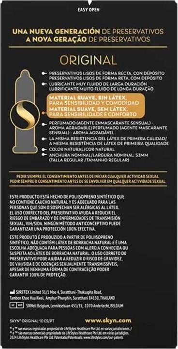 Productafbeelding Bijoux Indiscrets Origineel condoom Natural Sensation 10 stuks (10 Pcs.)