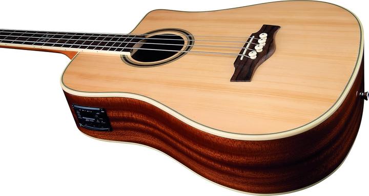 Actual product image EKO NXT B100CE Acoustic Bass Guitar (Acoustic Bass, Fingerboard made from South American Ropana wood, Mahogany back and sides, Spruce wood ceiling)