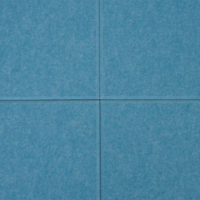 Produktbild Mendler 4er-Set Akustikwandpaneel HWC-L52, schalldämmend 1qm Fläche 50x50cm, blau