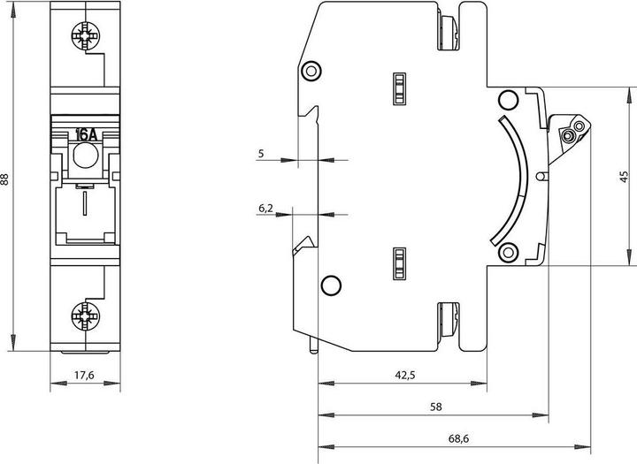 Actual product image Siemens Overload switch (16 A)