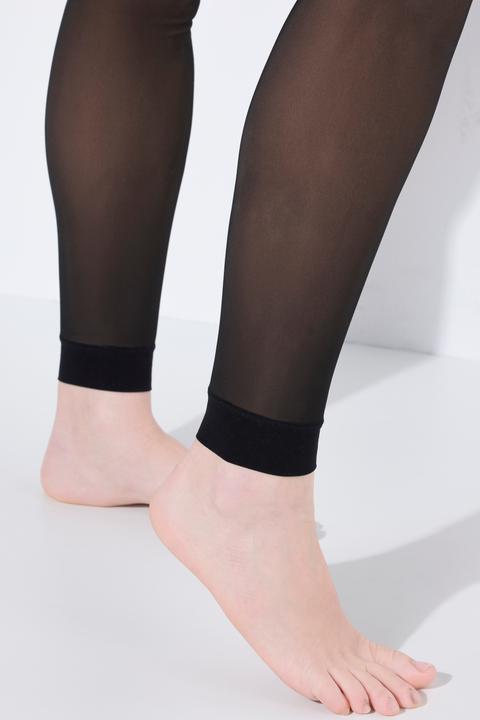 Produktbild Ulla Popken Thermo-Leggings, Fleece-Innenseite, breiter Bund, 80DEN (80 DEN)