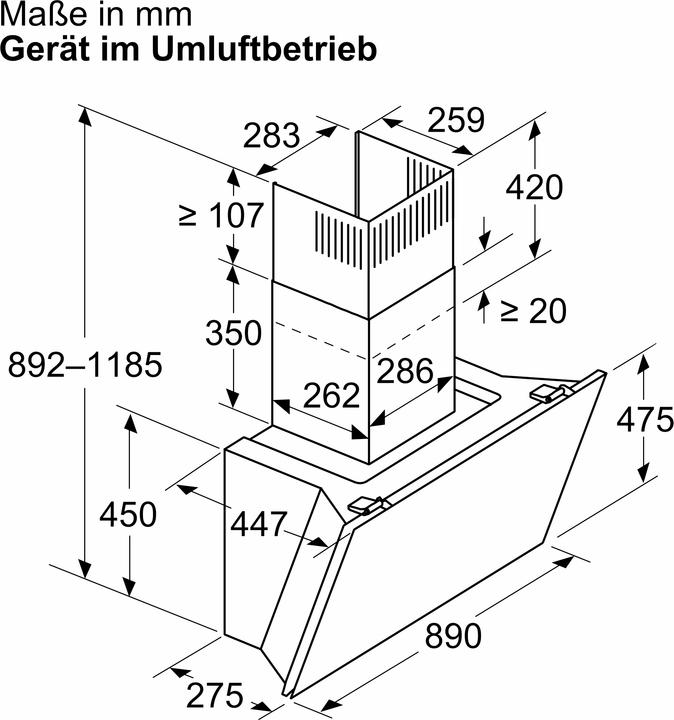 Produktbild Bosch Hausgeräte Dunstabzug