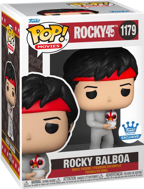 Produktbild Funko POP! Rocky 45ème Anniversaire - Rocky Balboa (avec Poulet) Exclusive