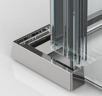 Actual product image Pauli+Sohn Abdeckkappe 90° links, glanzverchromt