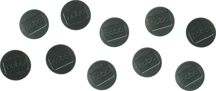 Actual product image Nobo Magnet round 32mm 1915298 black 10 pieces (10 x)