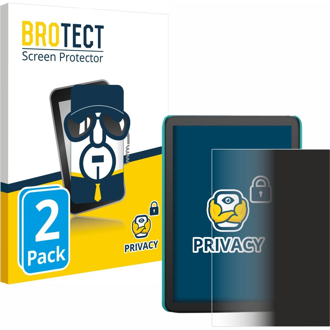 BROTECT Sichtschutzfolie Anti-Spy Privacy Folie Blaulicht-Schutz, eReader Zubehör, Blau