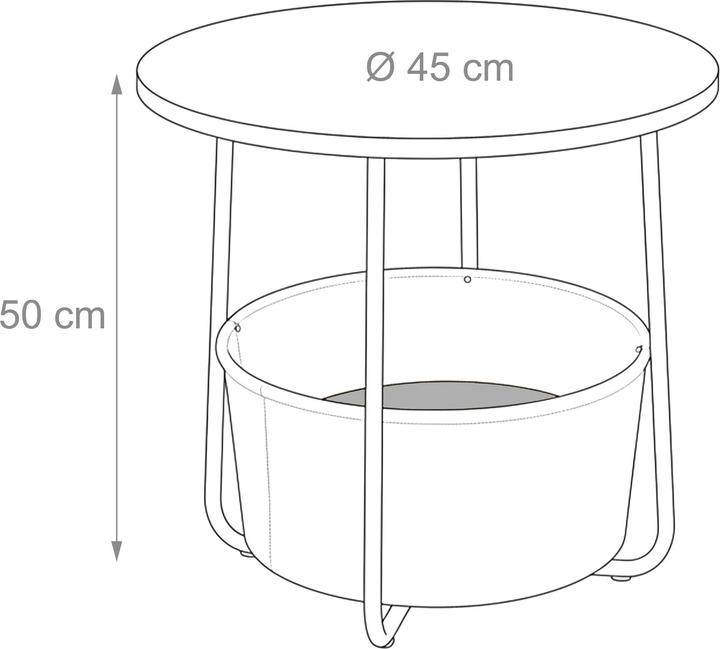 Image du produit Relaxdays bout de canapé
