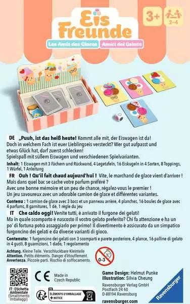 Immagine prodotto Ravensburger 23048 - Gli amici del gelato, dolce gioco di memoria e di raccolta per bambini dai 3 anni in su (Tedesco, Italiano, Francese)