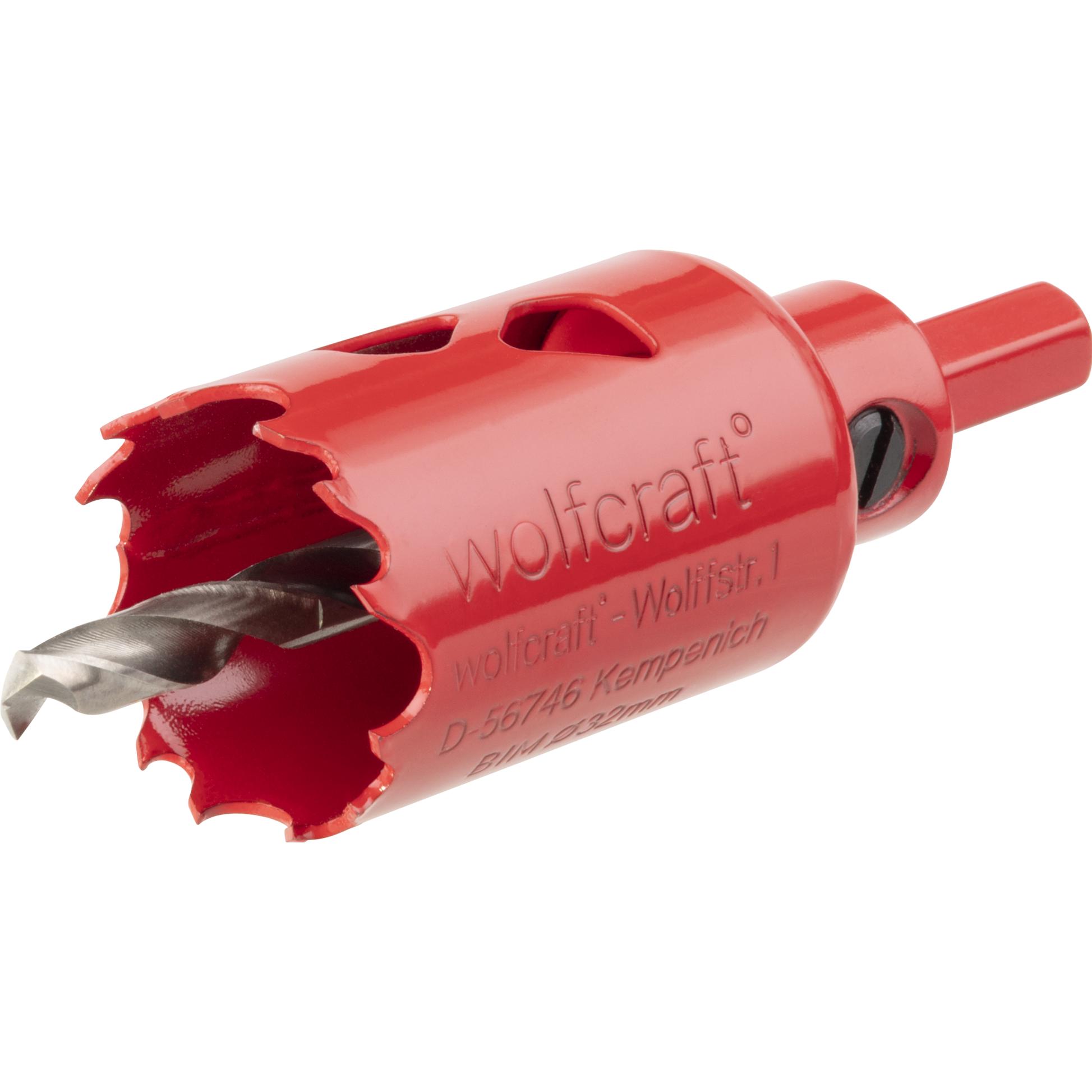 Wolfcraft Rosso Sega A Tazza, 1 Sega A Tazza Bim Ø32mm