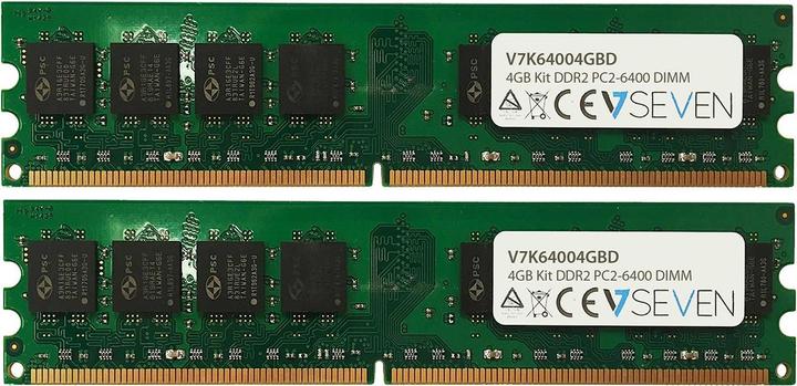 V7 2X2GB KIT DDR2 800MHZ CL6 (2 x 2GB, 800 MHz, DDR2-RAM, DIMM)