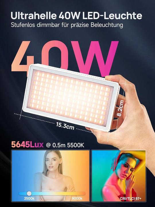 Produktbild Rollei LUMIS 40W RGB - LED-Licht (Videoleuchte)