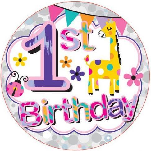 Immagine prodotto Kaleidoscope Distintivo Giraffa 1° compleanno