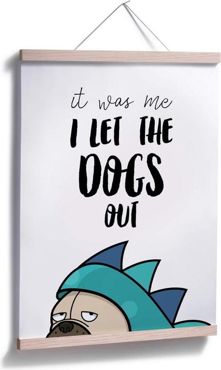 Actual product image Trenddeko I let the dogs out (60 x 80 cm)